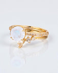 Vivian Grace Jewelry Ring Ava Moonstone & Topaz Ring Set