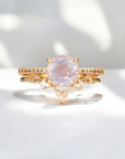 Vivian Grace Jewelry Ring Ava Ring Set - Lavender Quartz & Topaz
