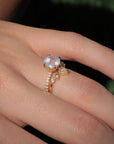 Vivian Grace Jewelry Ring Ava Ring Set - Lavender Quartz & Topaz