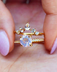 Vivian Grace Jewelry Ring Ava Ring Set - Lavender Quartz & Topaz