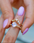 Vivian Grace Jewelry Ring Ava Ring Set - Lavender Quartz & Topaz