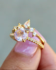 Vivian Grace Jewelry Ring Ava Ring Set - Lavender Quartz & Topaz