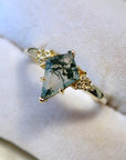 Vivian Grace Jewelry Ring Gold / 5 Moss Agate & Topaz Ring
