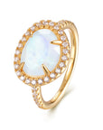 Vivian Grace Jewelry Ring Gold / 5 Skye Moonstone Ring