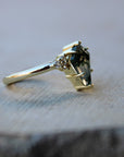 Vivian Grace Jewelry Ring Moss Agate & Topaz Ring