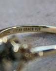 Vivian Grace Jewelry Ring Moss Agate & Topaz Ring