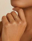 Vivian Grace Jewelry Ring Open Circle Stacking Ring - 14k GF