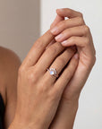 Vivian Grace Jewelry Ring Petite Ava Moonstone Ring Set