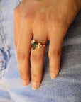 Vivian Grace Jewelry Ring The Emeliene Ring - Moss Agate