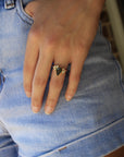 Vivian Grace Jewelry Ring The Emeliene Ring - Moss Agate