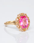 Vivian Grace Jewelry Ring The Poppy Ring - Pink Topaz and Citrine