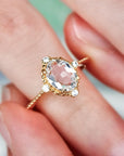 Vivian Grace Jewelry Ring White Topaz Versailles Ring- 14k Gold Vermeil
