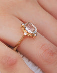Vivian Grace Jewelry Ring White Topaz Versailles Ring- 14k Gold Vermeil