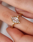 Vivian Grace Jewelry Ring White Topaz Versailles Ring- 14k Gold Vermeil