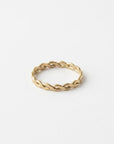 Vivian Grace Jewelry Ring Woven Stacking Ring- 14k GF