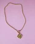 Vivian Grace OOAK Antique Gold Coin Pendant
