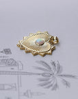 Vivian Grace Opal Sacred Heart Pendant Necklace