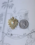 Vivian Grace Opal Sacred Heart Pendant Necklace