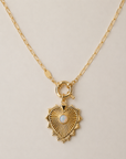 Vivian Grace Opal Sacred Heart Pendant Necklace