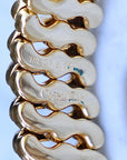 Vivian Grace Vintage Bracelet Gold ‘Carmen’ Gold Filled Etched Heart Sweetheart Bracelet - Vintage