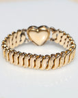 Vivian Grace Vintage Bracelet Gold La Mode Monogram Heart Gold Filled Sweetheart Expansion Bracelet - Vintage (Copy)