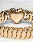 Vivian Grace Vintage Bracelet Gold La Mode Monogram Heart Gold Filled Sweetheart Expansion Bracelet - Vintage (Copy)