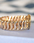 Vivian Grace Vintage Bracelet Gold Speidel Gold-Filled Sweetheart Bracelet with engraved floral locket- Vintage