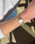Vivian Grace Vintage Bracelet Gold Speidel Gold-Filled Sweetheart Bracelet with engraved floral locket- Vintage