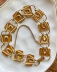 Vivian Grace Vintage Bracelet Gold Vintage Bliss Brothers Painted Floral Enamel Bracelet- Gold Vermeil (circa 1920)