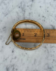 Vivian Grace Vintage Bracelet Gold Vintage Hinged 12k Gold Filled Etched Floral Bangle Bracelet - Hayward