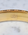 Vivian Grace Vintage Bracelet Gold Vintage Hinged 12k Gold Filled Etched Floral Bangle Bracelet - Hayward