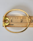 Vivian Grace Vintage Bracelet Gold Vintage Taille D'Epargne Hinged Gold-Filled Etched Bangle Bracelet - Bates & Bacon