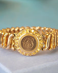 Vivian Grace Vintage Bracelet Gold WWII Gold-Filled Sweetheart Bracelet by DF Briggs Co- Vintage