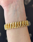 Vivian Grace Vintage Bracelet Gold WWII Gold-Filled Sweetheart Bracelet by DF Briggs Co- Vintage