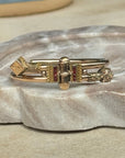 Vivian Grace Vintage Bracelet Rose Gold Vintage Victorian Bypass Bangle Bracelet (circa 1880)