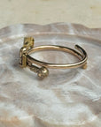 Vivian Grace Vintage Bracelet Rose Gold Vintage Victorian Bypass Bangle Bracelet (circa 1880)