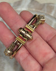 Vivian Grace Vintage Bracelet Rose Gold Vintage Victorian Bypass Bangle Bracelet (circa 1880)