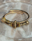 Vivian Grace Vintage Bracelet Rose Gold Vintage Victorian Bypass Bangle Bracelet (circa 1880)