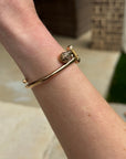 Vivian Grace Vintage Bracelet Rose Gold Vintage Victorian Bypass Bangle Bracelet (circa 1880)
