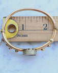 Vivian Grace Vintage Bracelet Rose Gold Vintage Victorian Hinged Bypass Bangle Bracelet (circa 1880-1910)