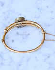 Vivian Grace Vintage Bracelet Rose Gold Vintage Victorian Hinged Bypass Bangle Bracelet (circa 1880-1910)
