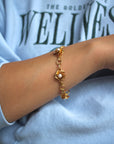 Vivian Grace Vintage Bracelet Vintage 12k Gold-Filled Faux Pearl Bracelet (circa 1940)