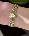 Vivian Grace Vintage Gold Co-Star 10k Gold Filled Sweetheart Bracelet - Vintage