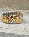 Vivian Grace Vintage Gold Etched Heart Gold Filled Sweetheart Bracelet - Vintage