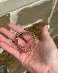 Vivian Grace Vintage Gold Etched Heart Gold Filled Sweetheart Bracelet - Vintage
