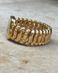 Vivian Grace Vintage Gold Monogram ‘A’ Gold Filled Sweetheart Bracelet - Vintage