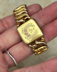Vivian Grace Vintage Gold Monogram ‘A’ Gold Filled Sweetheart Bracelet - Vintage