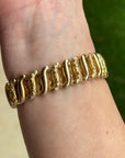 Vivian Grace Vintage Gold Monogram ‘A’ Gold Filled Sweetheart Bracelet - Vintage