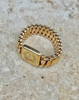 Vivian Grace Vintage Gold Monogram ‘A’ Gold Filled Sweetheart Bracelet - Vintage