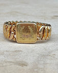 Vivian Grace Vintage Gold Monogram ‘A’ Gold Filled Sweetheart Bracelet - Vintage